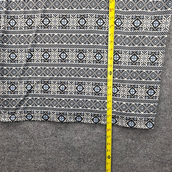 Good Good Golf Mens 2XL Quarter Zip Pullover Blue Black Snowflake Print - Picture 8 of 8